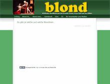 Tablet Screenshot of blond-show.de